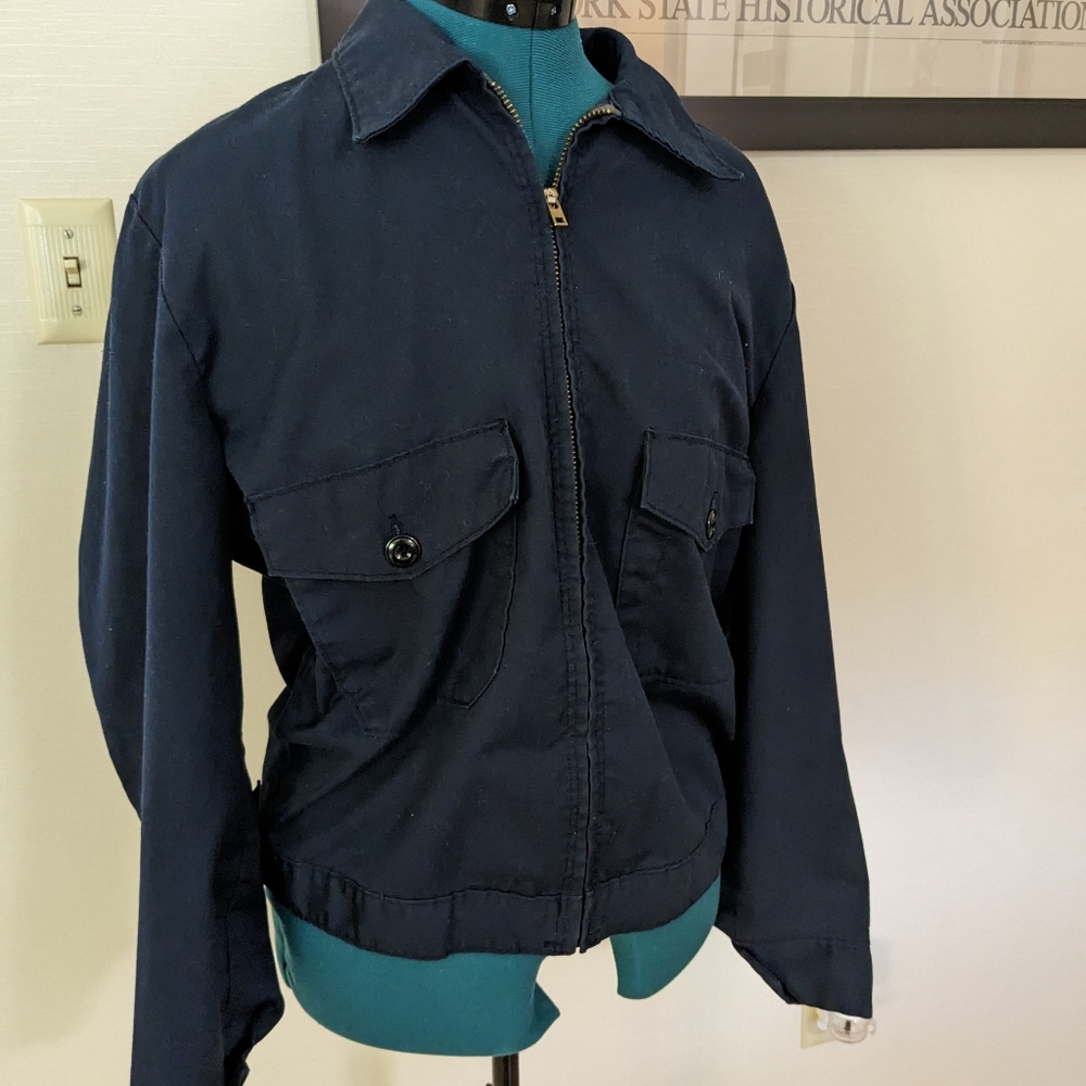 Navy blue mechanic uniform retro rockabilly greaser